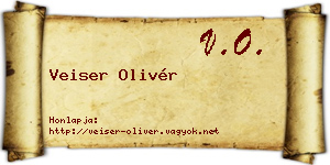 Veiser Olivér névjegykártya