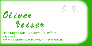 oliver veiser business card